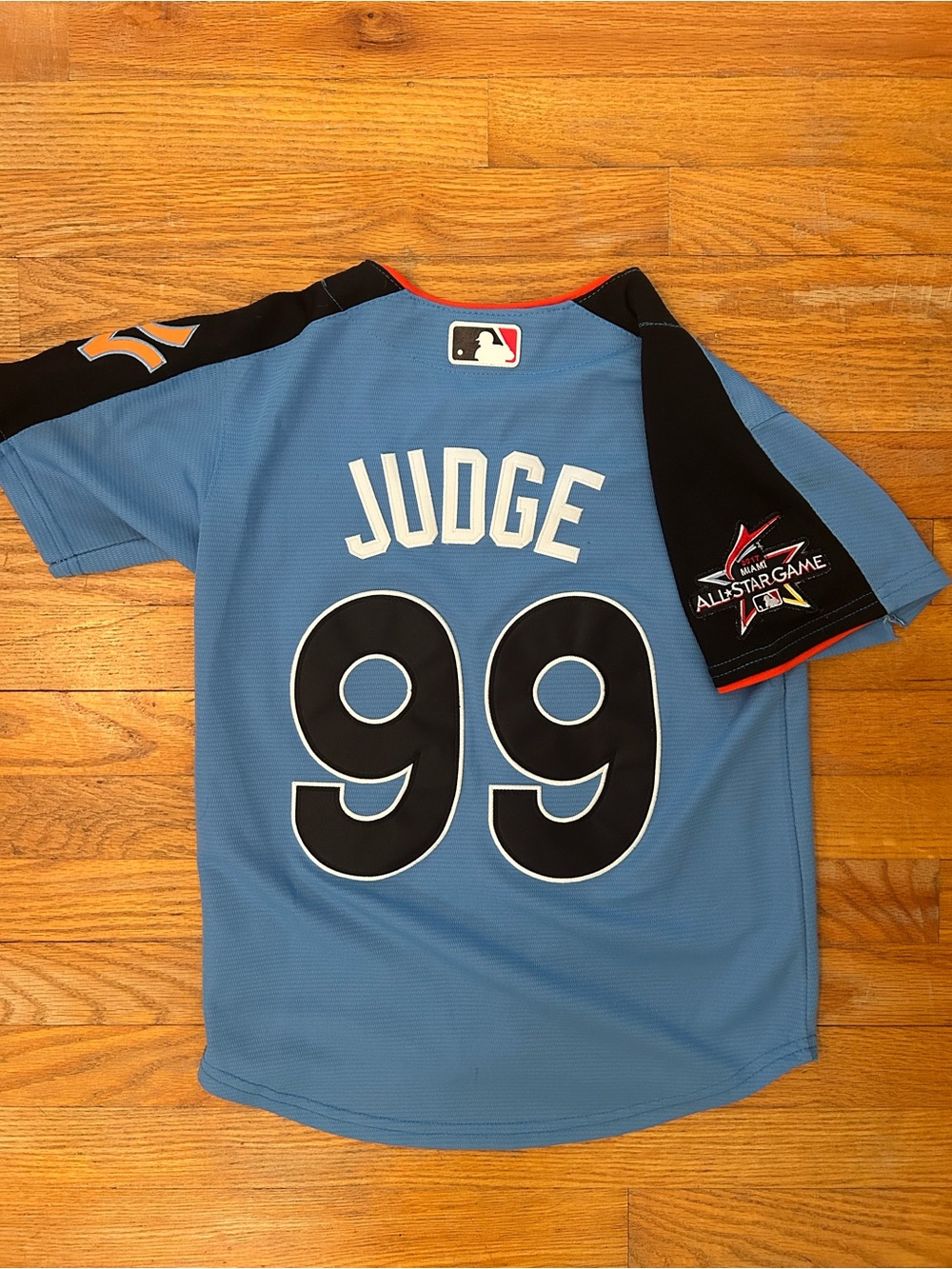 Aaron Judge Home Run Derby Jersey 2017 Miami All Star MLB Youth Jersey Blue